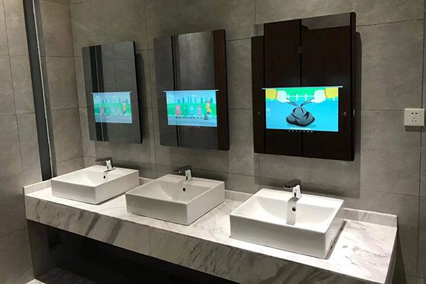 Smart Bathroom Mirror application Retail Stores Shopping Malls