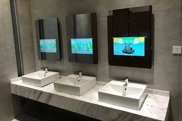 Smart Bathroom Mirror application Retail Stores Shopping Malls