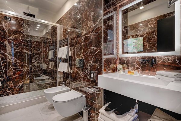 TV Smart Mirror in luxury hotel