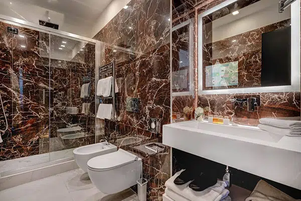 TV Smart Mirror in luxury hotel