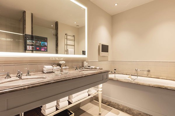 bathroom mirror integrated with industrial panel PC