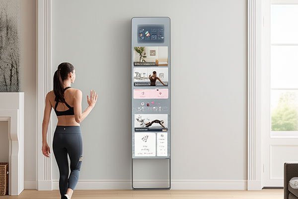wall mounted fitness mirror
