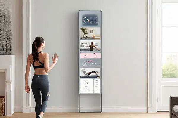 wall mounted fitness mirror